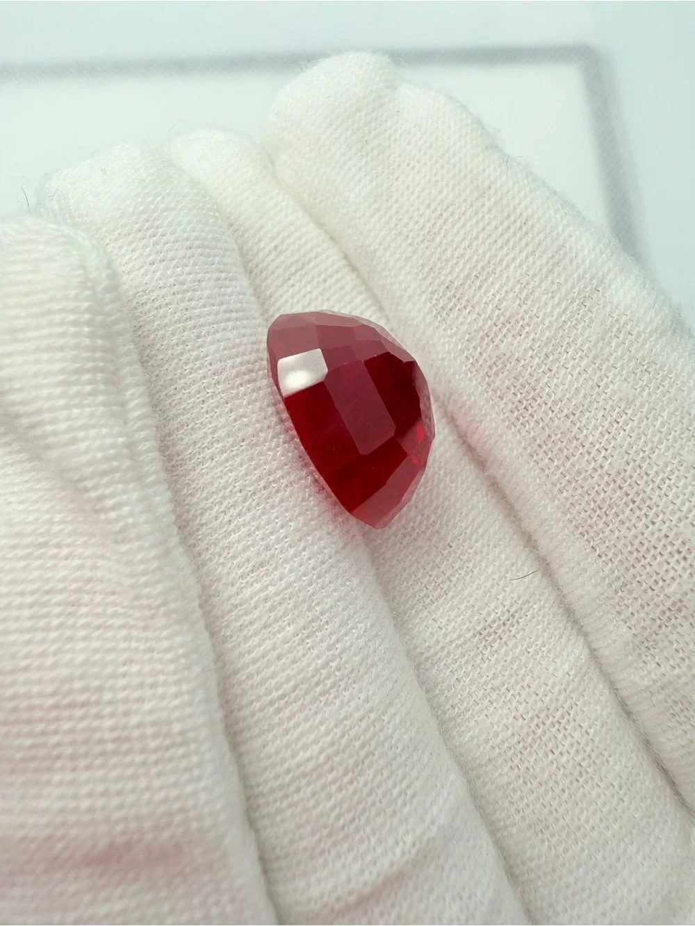 Red Oval Faceted Gemstone - Women Jewelry